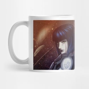 Astronaut with chicken tattoo Mug